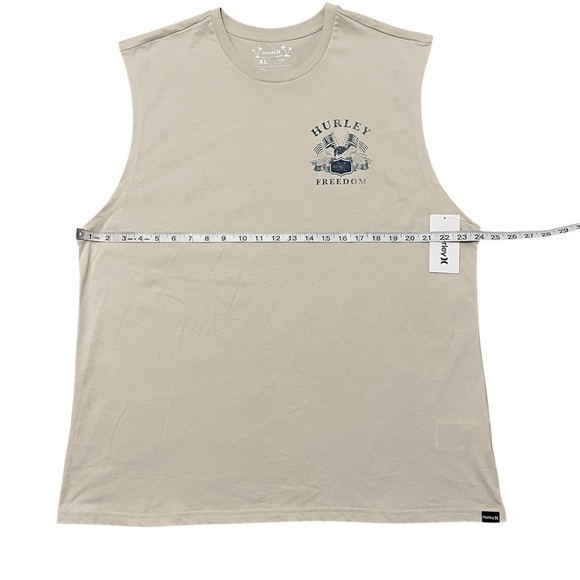 Hurley Men's Khaki Cream Tan Everyday Tank Top Tee Size: - Picture 5 of 7